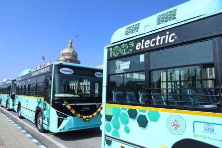 BMTC New Electric Bus - NorthBangalorePost